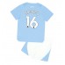 Manchester City Rodri Hernandez #16 Dětské Oblečení Domácí Dres 2023-24 Krátkým Rukávem (+ trenýrky)